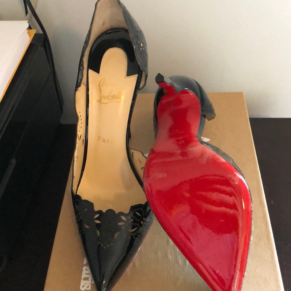 Louboutin beloved 120 patent laser cut heels - Picture 4 of 6